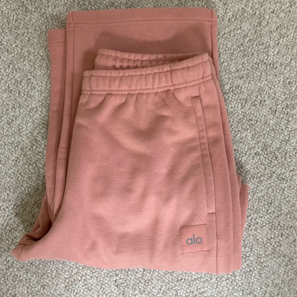 Alo Renown Heavyweight Sweatpants, Medium, Pink